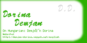 dorina demjan business card